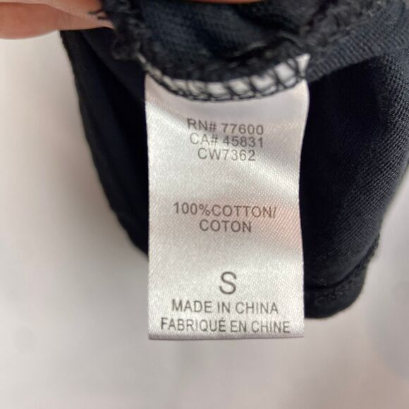 Chaser Celebrate Graphic Print T-Shirt Size S Black Drop Shoulder Long Sleeve - Picture 8 of 8